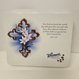 2001 Whitman's Hinged Tin Box For God So Loved The World